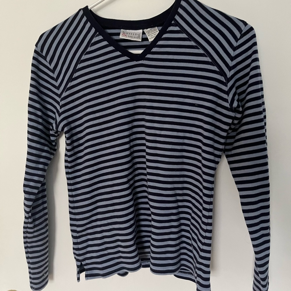 Striped blue long sleeve